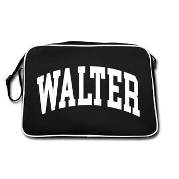 Walter - Sac Retro - noir/blanc - Dos