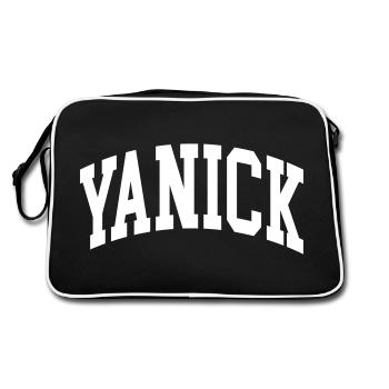 Yanick - Sac Retro - noir/blanc - Dos