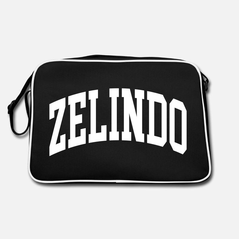 Zelindo - Retro Tasche - Schwarz/Weiß