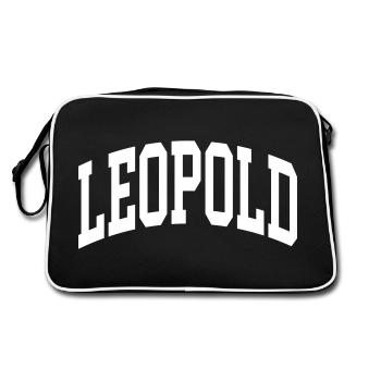 Leopold - Retro Bag - black/white - Back