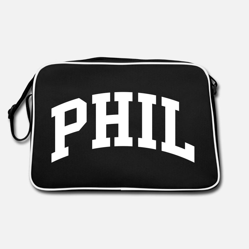Phil - Retro Bag - black/white