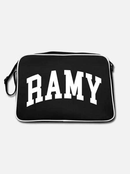 Ramy - Retro Bag - black/white - Back