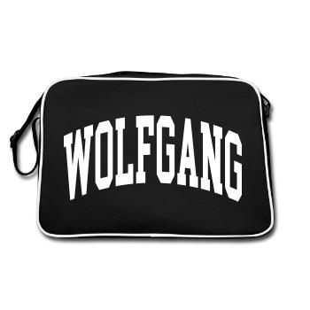 Wolfgang - Retro Bag - black/white - Back