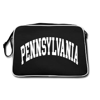 Pennsylvania - Retro Bag - black/white - Back