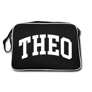 Theo - Retro Bag - black/white - Back