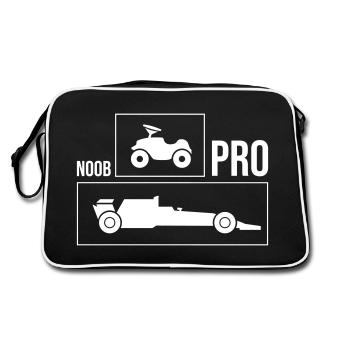 Noob vs Pro Car - Retro Bag - black/white - Back