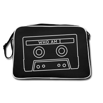 Retro Audio Cassette - Retro Bag - black/white - Back