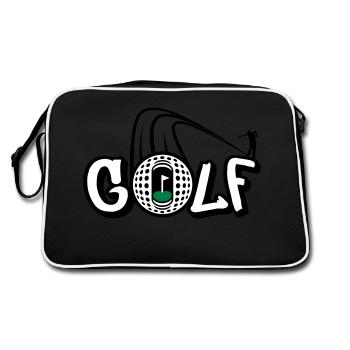 Golf Style - Sac Retro - noir/blanc - Dos