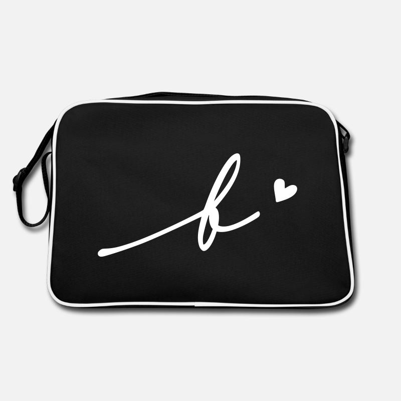 Letter B Cursive Retro Bag
