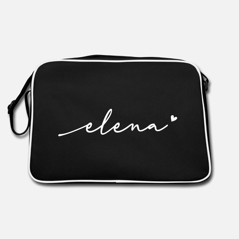 Elena Cursive Name Retro Bag