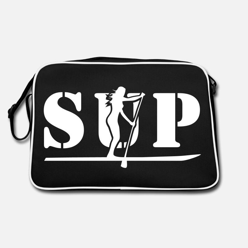 sup girl - Retro Tasche - Schwarz/Weiß