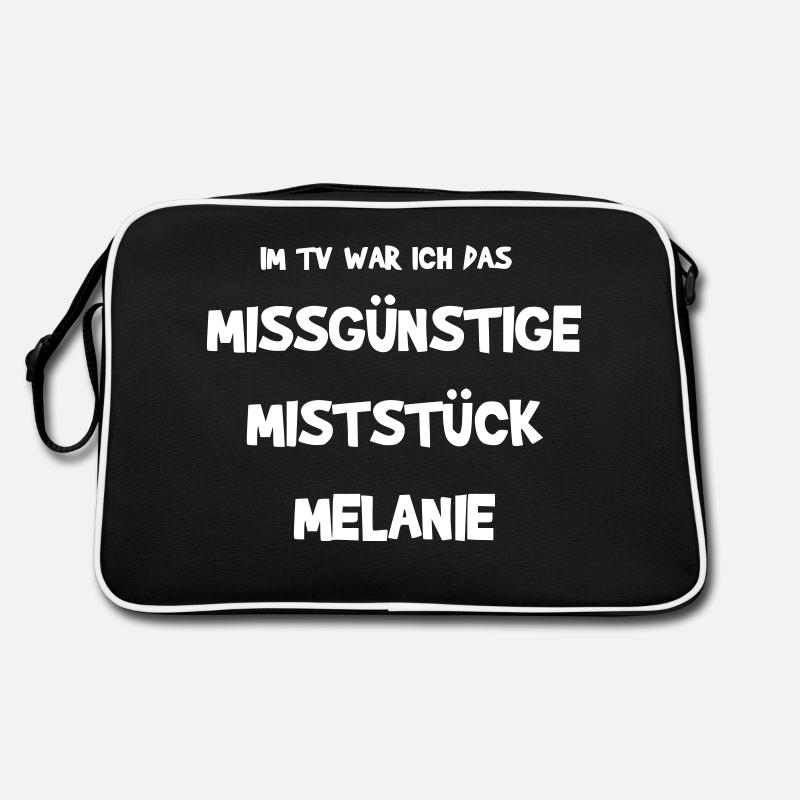 Fasching - Retro Tasche - Schwarz/Weiß
