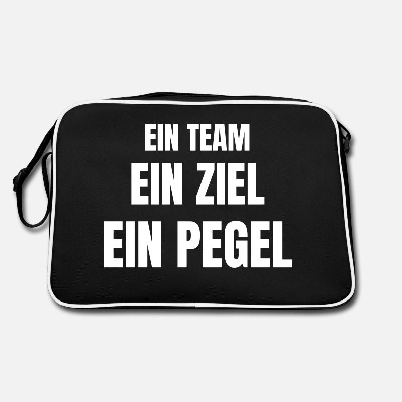 Ein Team Ein Ziel Ein Pegel Retro Tasche