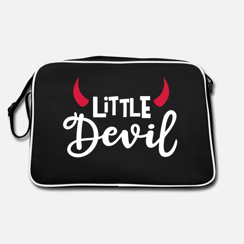 Little Devil Teufelshörner Teufel Hörner Teufelin Retro Tasche