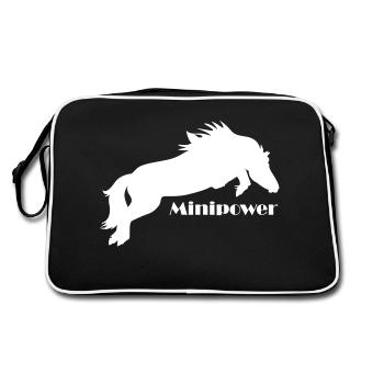 Minipower Springshetty - Sac Retro - noir/blanc - Dos
