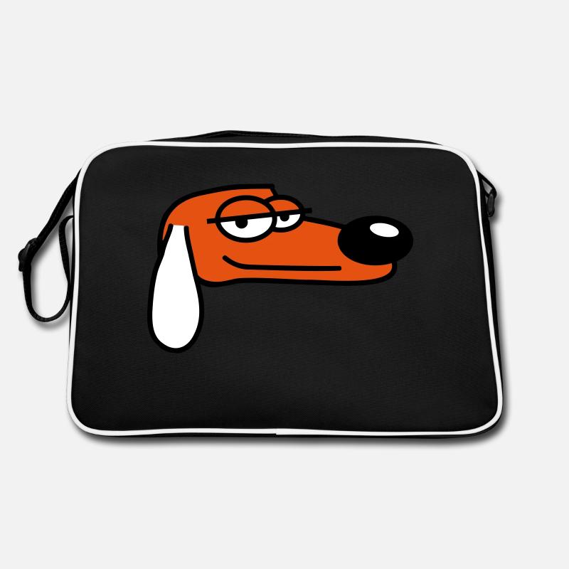 Dog Looks Cool Relaxed Look Guy Chill Dude Retro Bag