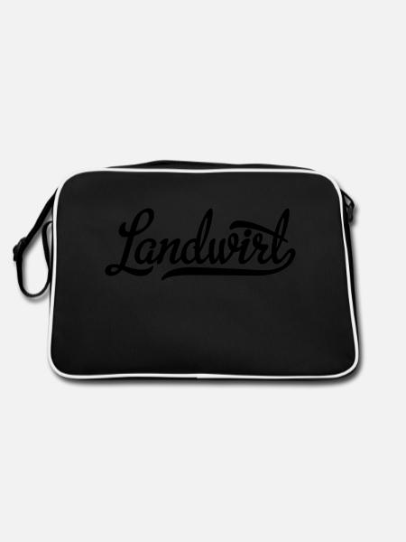 landwirt - Retro Tasche - Schwarz/Weiß