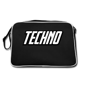Tenue Techno Festival Rave - Sac Retro - noir/blanc - Dos