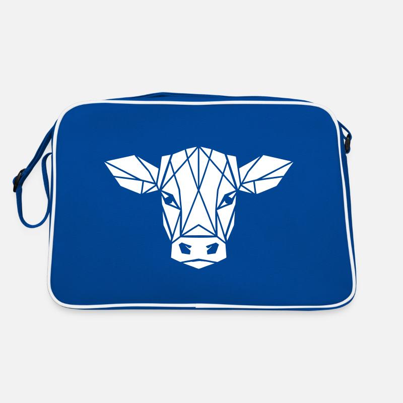 Kälbchen Polygon - Landwirt Design Retro Tasche