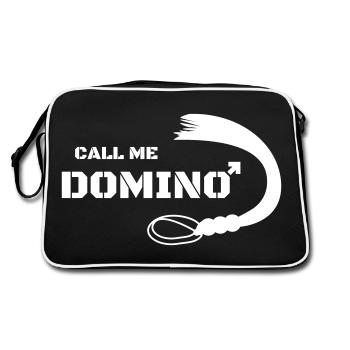 Traînée de dominatrice - Sac Retro - noir/blanc - Dos