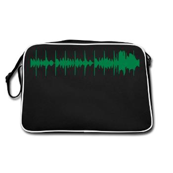 Lucky Teg - Retro Bag - black/white - Back