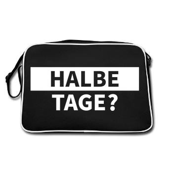 Des demi-journées ? - Sac Retro - noir/blanc - Dos
