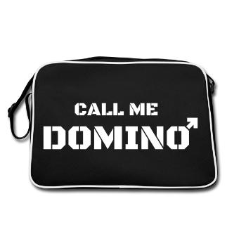 Appelez-moi Dominoes, pas dominatrice - Sac Retro - noir/blanc - Dos
