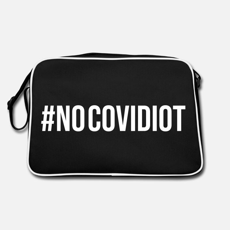 No Covidiot Retro Tasche