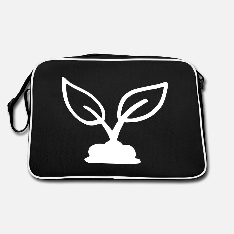 Seedling two-leafed - sprout - plant - sprout Retro Bag