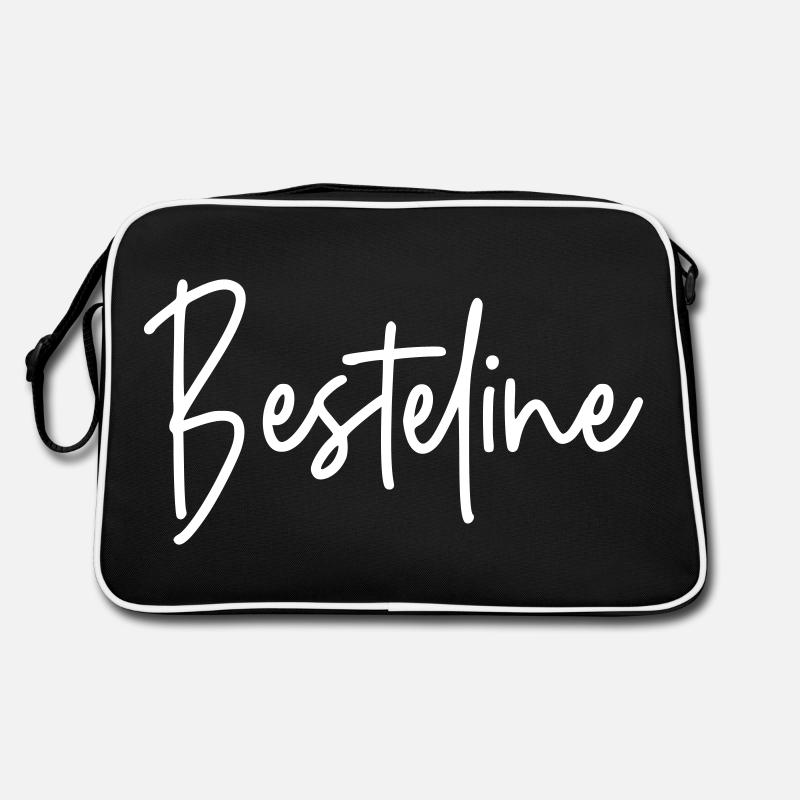 Besteline (Farbwechsel möglich) - beste Freundin Retro Tasche