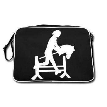 Hobby Horse Equestrian Design - Sac Retro - noir/blanc - Dos