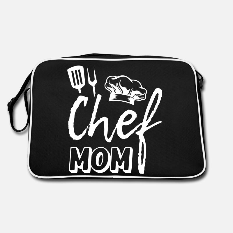 Maman chef - Sac Retro - noir/blanc