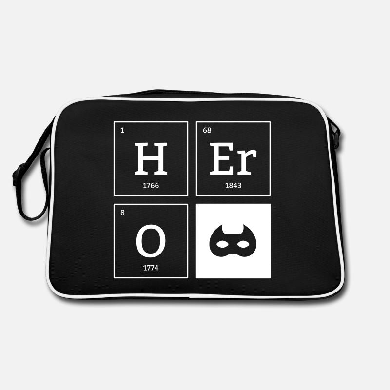 HERO Mask Superhero Elements Cadeau Sac Retro