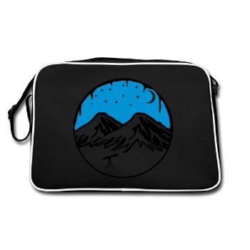 starry sky - Retro Bag - black/white - Back