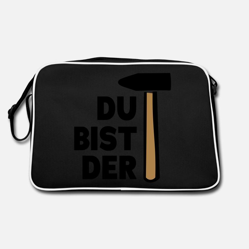 Du bist der Hammer Geschenkidee Retro Tasche