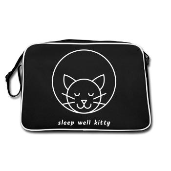 Dors bien Kitty - Sac Retro - noir/blanc - Dos