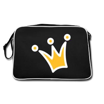 Crown Crown Princess Crown Princess Prince - Retro Bag - black/white - Back