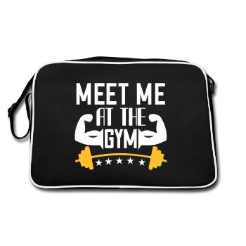 Rencontrez-moi au gymnase - rencontrez-moi au gymnase - Sac Retro - noir/blanc - Dos