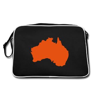australia australie pays carte 1 - Sac Retro - noir/blanc - Dos