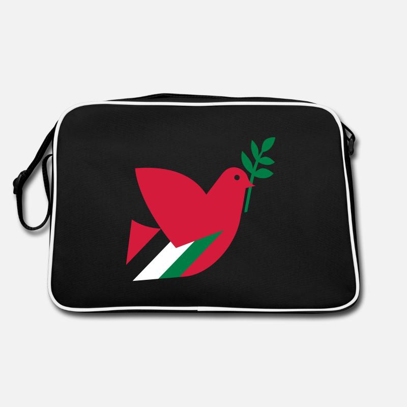 Free Palestine - Retro Bag - black/white
