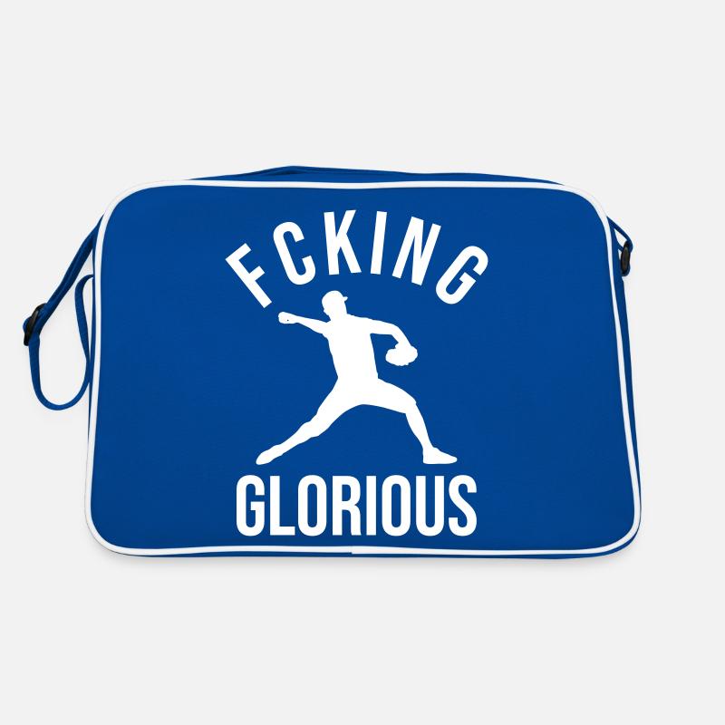 Cool baseball player Retro Bag