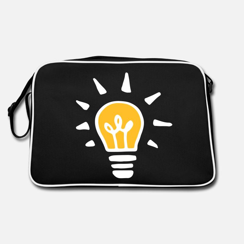 Orange light bulb Retro Bag