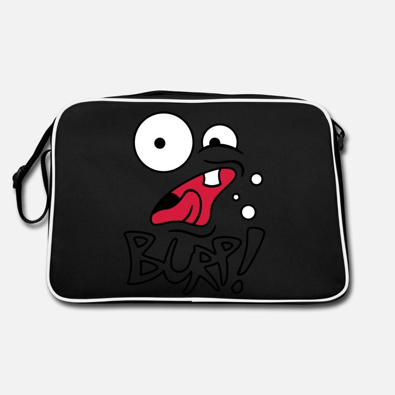 Burp! - Retro Tasche - Schwarz/Weiß