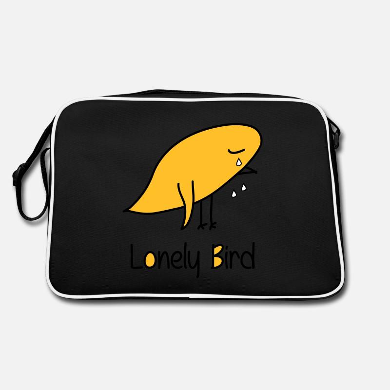 Einsamer Vogel Retro Tasche
