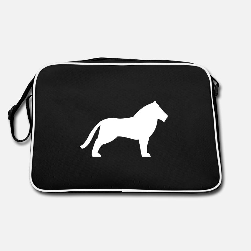 Loewe weiss Retro Tasche