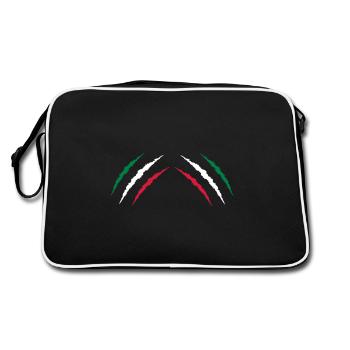 scars italia 2 - Retro Tasche - Schwarz/Weiß - Hinten