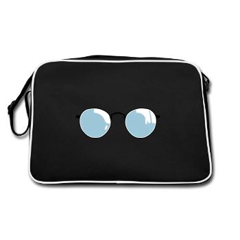 round sunglasses 1112 - Retro Bag - black/white - Back