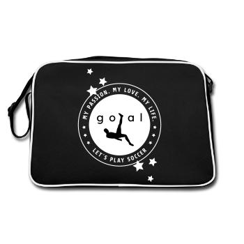 Passion pour le football - Sac Retro - noir/blanc - Dos