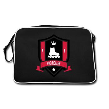 Pro Roller - Retro Bag - black/white - Back