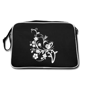 SPRING - Retro Bag - black/white - Back